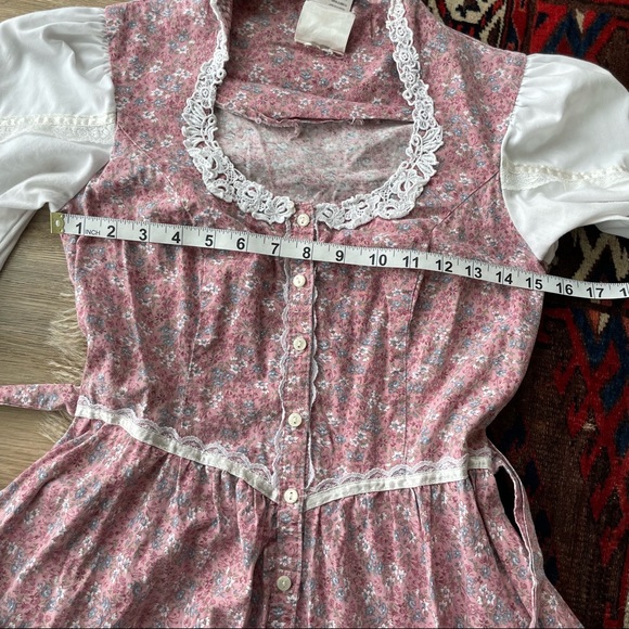 Vintage Gunne Sax Renaissance Puff Sleeve Prairie Dress - Picture 4 of 9